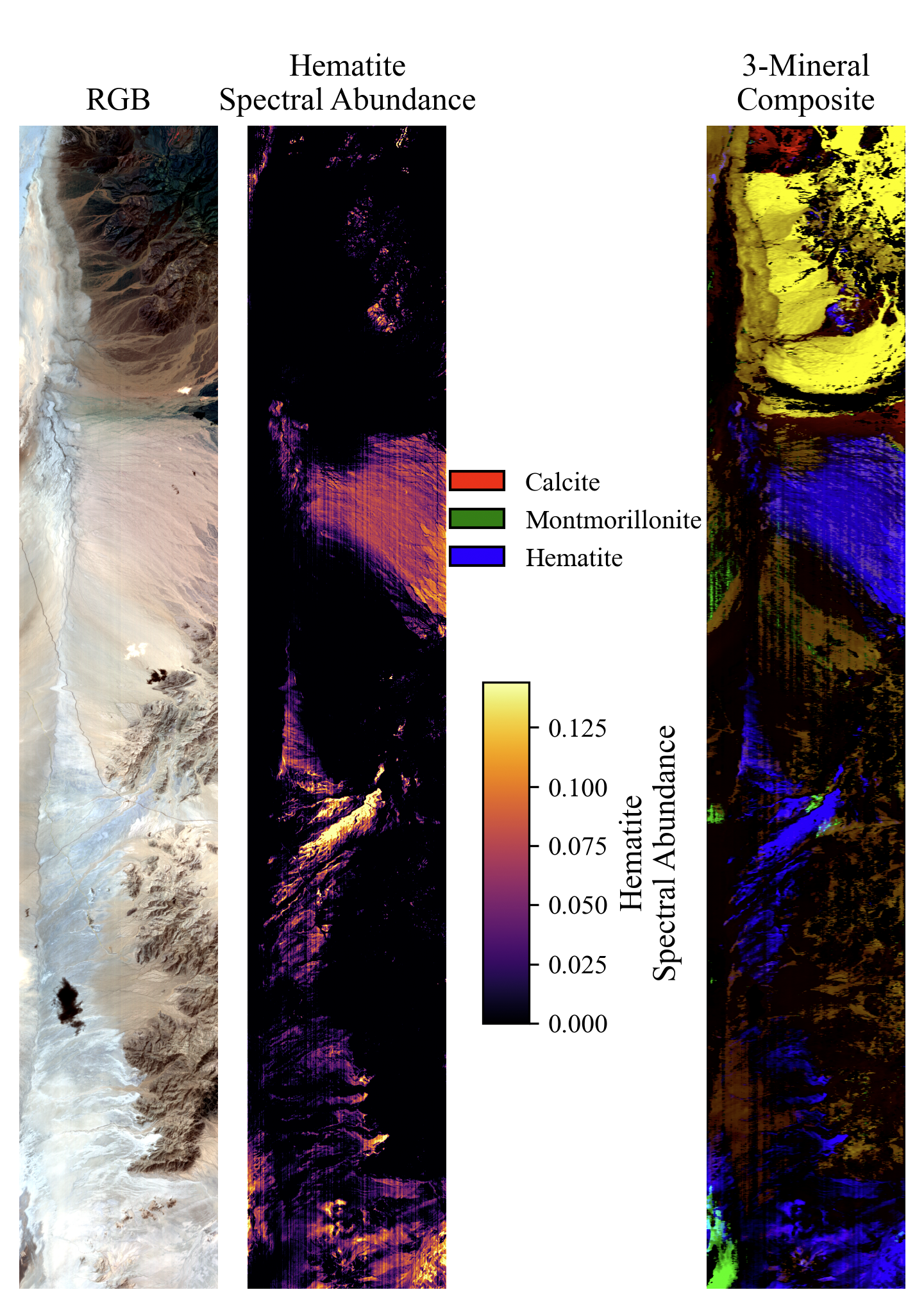 Level 2b Mineral Spectral Abundance Example