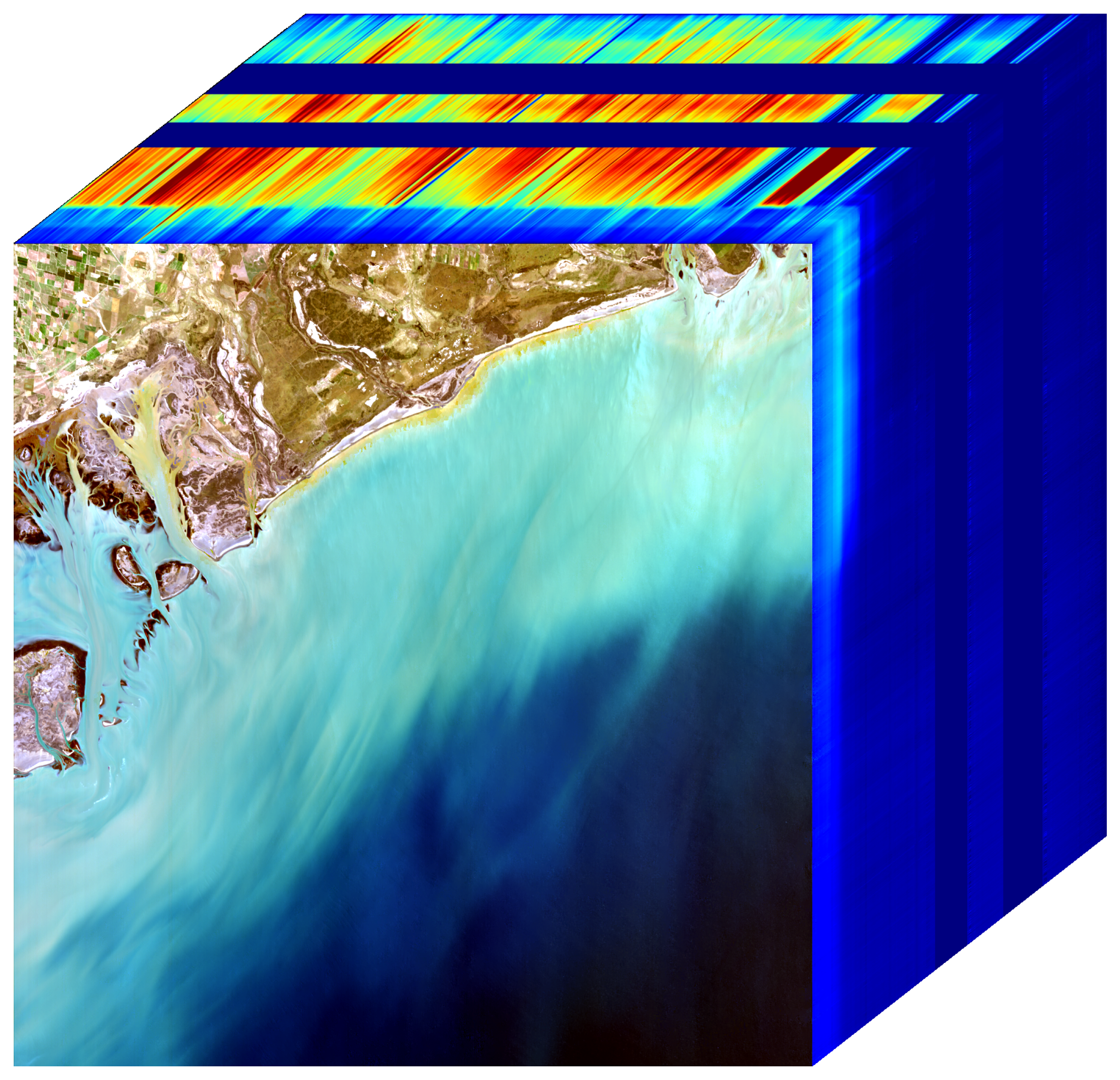 An EMIT data cube of coastal data in Argentina