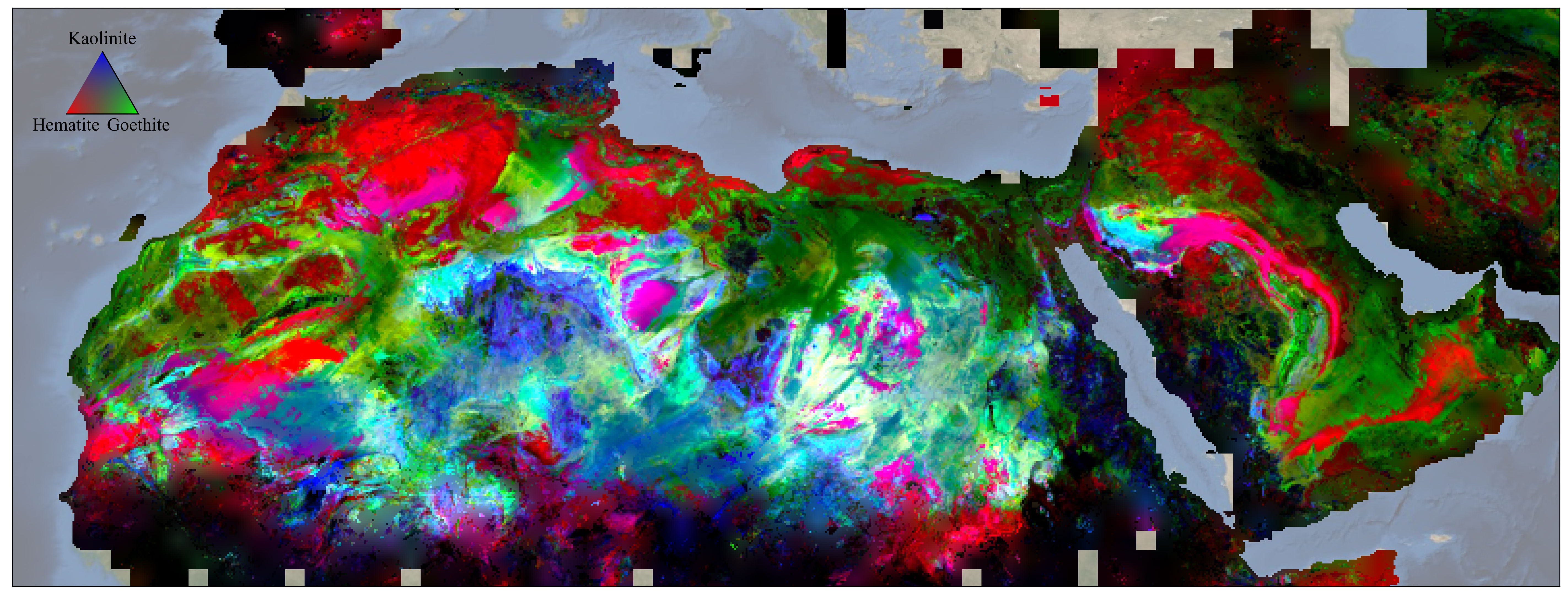 slide 1 - NASA Sensor Produces First Global Maps of Surface Minerals in Arid Regions 