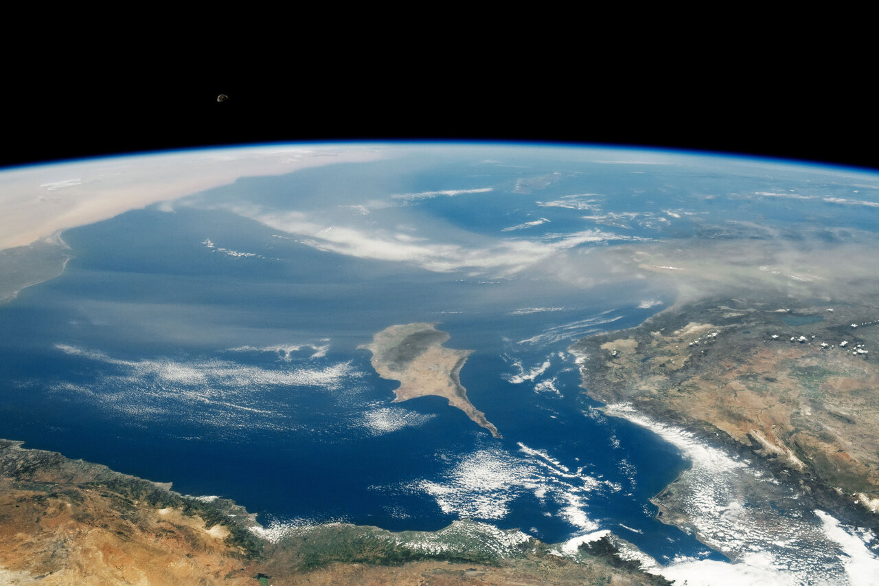 
A dust plume stretches over the eastern Mediterranean, shrouding parts of Greece, Turkey, and Cyprus. The June 2020 image has been cropped and enhanced to improve contrast, and lens artifacts have been removed. NASA’s EMIT mission will help scientists better understand how airborne dust affects climate.


Credit: NASA