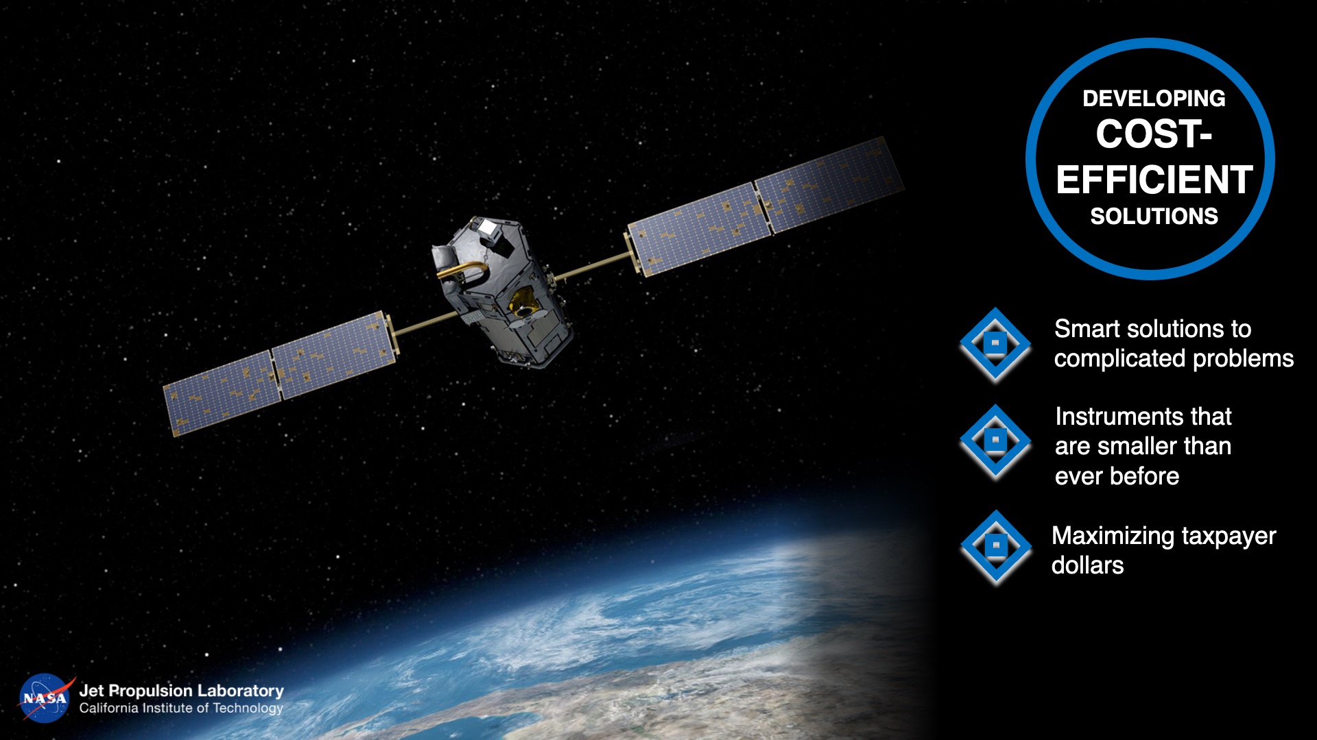 Developing CostEfficient Solutions JPL Earth Science